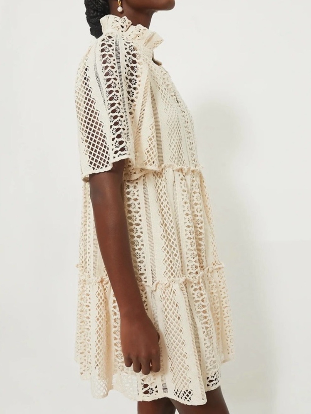 Tuckernuck Crawford Dress in Sand Crochet Lace - Picture 4 of 8